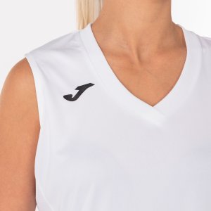 JOMA CANCHA III T-SHIRT WHITE SLEEVELESS