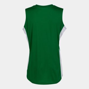 JOMA CANCHA III T-SHIRT GREEN-WHITE SLEEVELESS