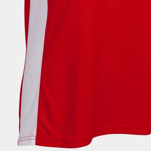 JOMA CANCHA III T-SHIRT RED-WHITE SLEEVELESS