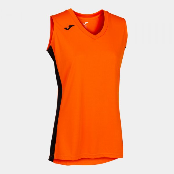 JOMA CANCHA III T-SHIRT ORANGE-BLACK SLEEVELESS