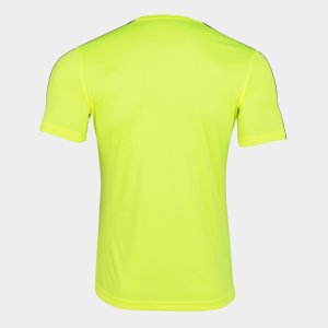JOMA ACADEMY T-SHIRT FLUOR YELLOW-BLACK S/S