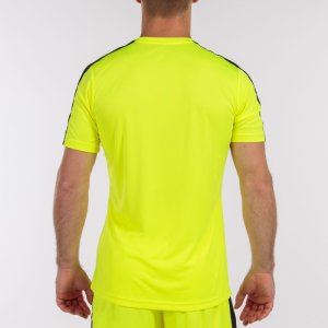 JOMA ACADEMY T-SHIRT FLUOR YELLOW-BLACK S/S