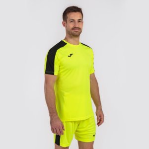 JOMA ACADEMY T-SHIRT FLUOR YELLOW-BLACK S/S