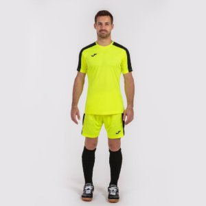JOMA ACADEMY T-SHIRT FLUOR YELLOW-BLACK S/S