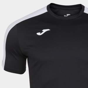 JOMA ACADEMY T-SHIRT BLACK-WHITE S/S