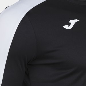 JOMA ACADEMY T-SHIRT BLACK-WHITE S/S