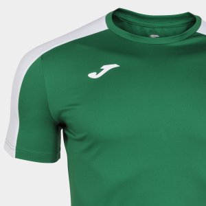 JOMA ACADEMY T-SHIRT GREEN-WHITE S/S