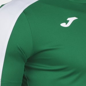 JOMA ACADEMY T-SHIRT GREEN-WHITE S/S