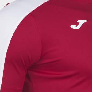 JOMA ACADEMY T-SHIRT RED-WHITE S/S