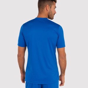 JOMA ACADEMY T-SHIRT ROYAL-WHITE S/S