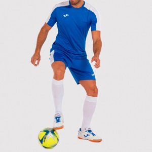 JOMA ACADEMY T-SHIRT ROYAL-WHITE S/S