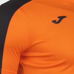 JOMA ACADEMY T-SHIRT ORANGE-BLACK S/S