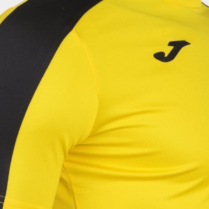 JOMA ACADEMY T-SHIRT YELLOW-BLACK S/S