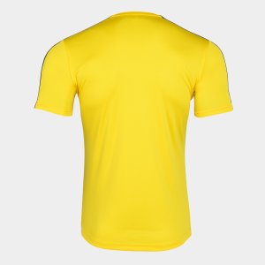JOMA ACADEMY T-SHIRT YELLOW-BLACK S/S