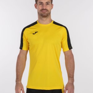 JOMA ACADEMY T-SHIRT YELLOW-BLACK S/S