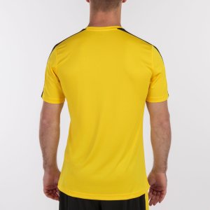 JOMA ACADEMY T-SHIRT YELLOW-BLACK S/S