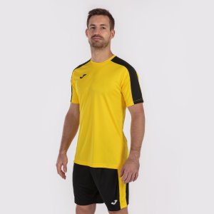 JOMA ACADEMY T-SHIRT YELLOW-BLACK S/S