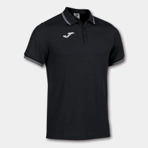 JOMA CAMPUS III POLO BLACK S/S
