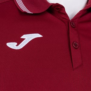 JOMA CAMPUS III POLO BURGUNDY S/S