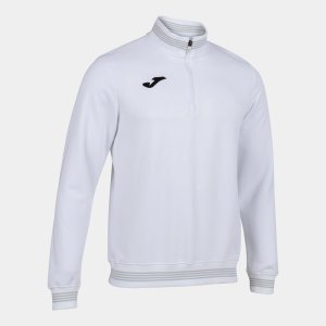 JOMA CAMPUS III SWEATSHIRT 1/2 ZIPPER WHITE