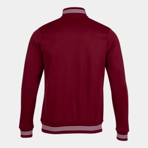 JOMA CAMPUS III SWEATSHIRT 1/2 ZIPPER BURGUNDY