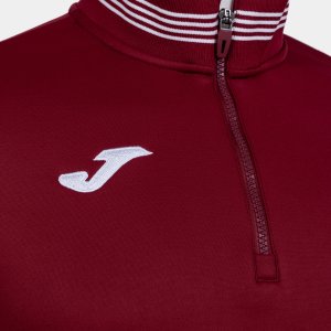 JOMA CAMPUS III SWEATSHIRT 1/2 ZIPPER BURGUNDY