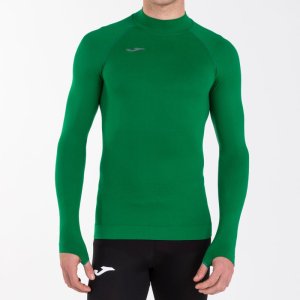 JOMA BRAMA CLASSIC SEAMLESS T-SHIRT GREEN L/S