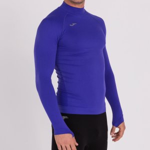 JOMA BRAMA CLASSIC SEAMLESS T-SHIRT PURPLE L/S