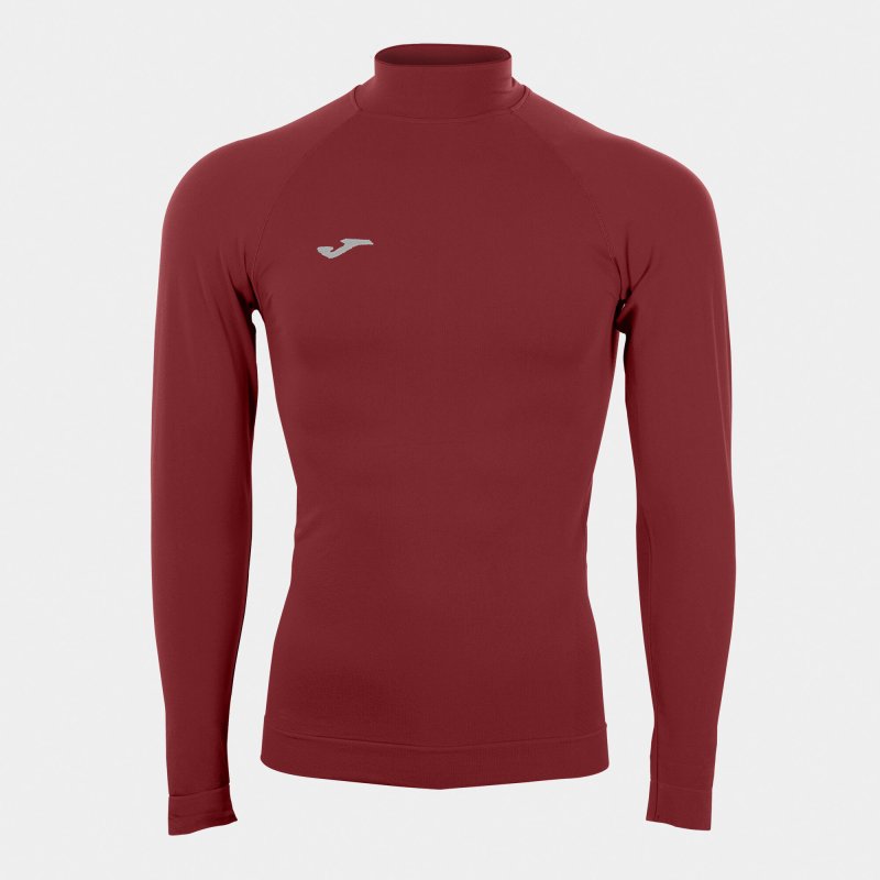 JOMA BRAMA CLASSIC SEAMLESS T-SHIRT BURGUNDY L/S