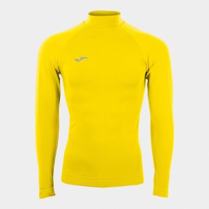 JOMA BRAMA CLASSIC SEAMLESS T-SHIRT YELLOW L/S