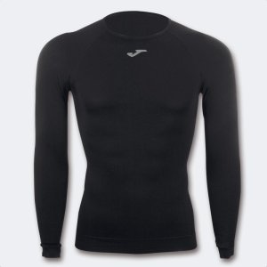 JOMA BRAMA CLASSIC SEAMLESS T-SHIRT BLACK L/S