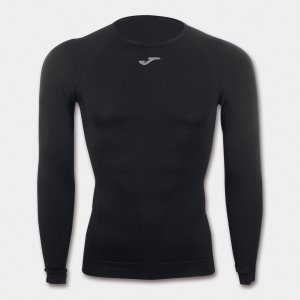 JOMA BRAMA CLASSIC SEAMLESS T-SHIRT BLACK L/S