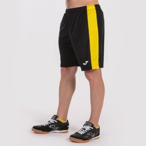 JOMA MAXI SHORT BLACK-YELLOW