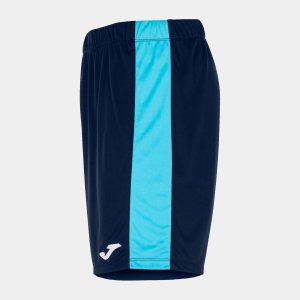JOMA MAXI SHORT DARK NAVY-FLUOR TURQUOISE