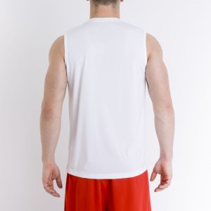 JOMA T-SHIRT BASIC WHITE SLEEVELESS
