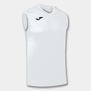 JOMA T-SHIRT BASIC WHITE SLEEVELESS