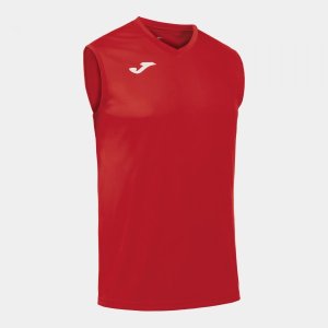 JOMA T-SHIRT BASIC RED SLEEVELESS