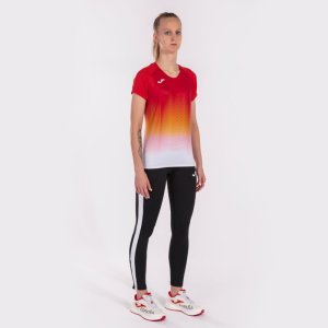 JOMA ELITE VII T-SHIRT RED-WHITE-YELLOW S/S