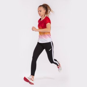 JOMA ELITE VII T-SHIRT RED-WHITE-YELLOW S/S