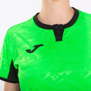 JOMA TOLETUM II T-SHIRT FLUOR GREEN-BLACK S/S