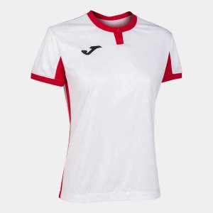 JOMA TOLETUM II T-SHIRT WHITE-RED S/S