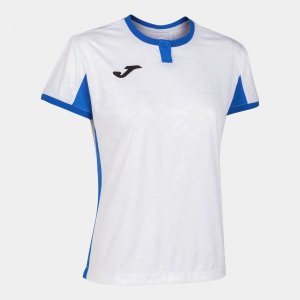 JOMA TOLETUM II T-SHIRT WHITE-ROYAL S/S