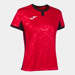 JOMA TOLETUM II T-SHIRT RED-BLACK S/S