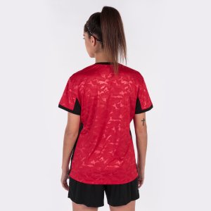 JOMA TOLETUM II T-SHIRT RED-BLACK S/S