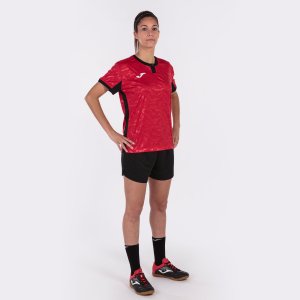 JOMA TOLETUM II T-SHIRT RED-BLACK S/S