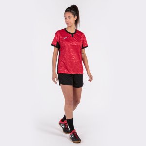 JOMA TOLETUM II T-SHIRT RED-BLACK S/S