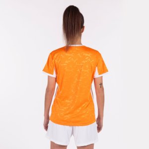 JOMA TOLETUM II T-SHIRT ORANGE-WHITE S/S