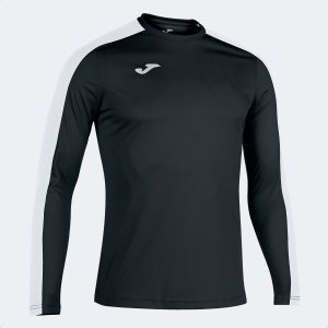 JOMA ACADEMY T-SHIRT BLACK-WHITE L/S