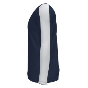 JOMA ACADEMY T-SHIRT DARK NAVY-WHITE L/S