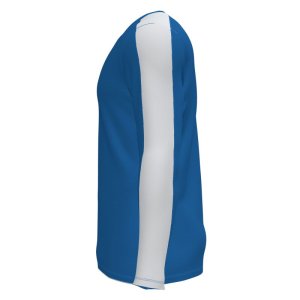 JOMA ACADEMY T-SHIRT ROYAL-WHITE L/S